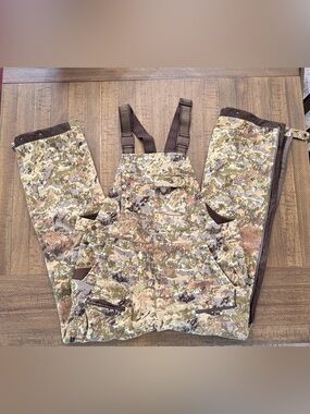 Duck Camp, Midland Camouflage Hunting Bib Overalls, Size Large
